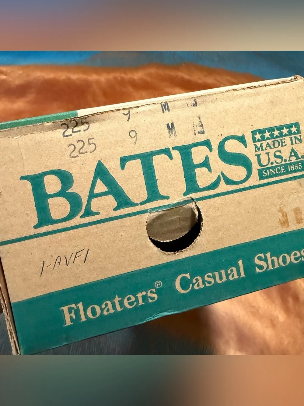 Vtg Bates Floaters Black Leather Shearling Wool Lined Boots size 9 New USA